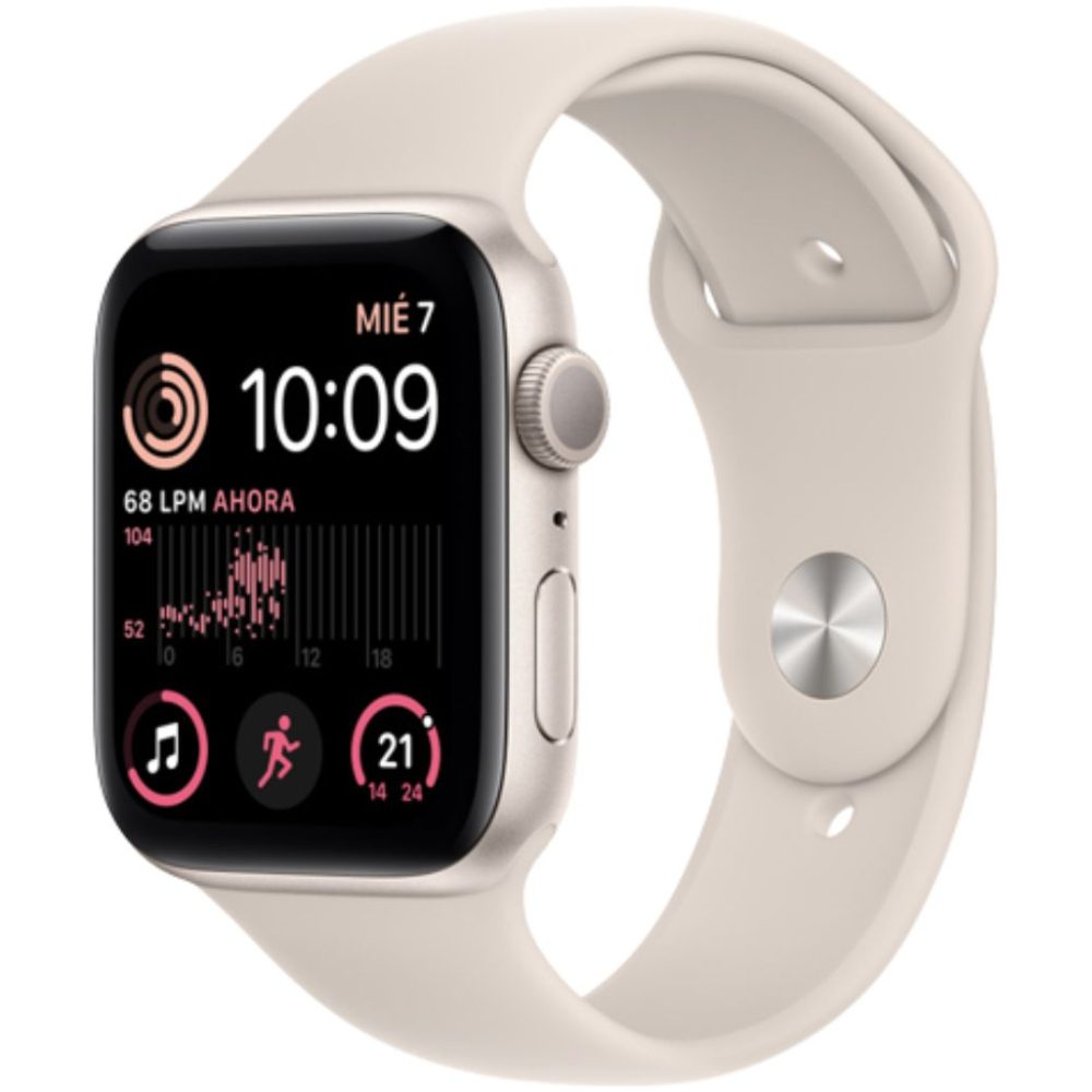 Apple watch se 2nd gen starlight 44mm gps - apple watch se (2ª gen) - mulagaming